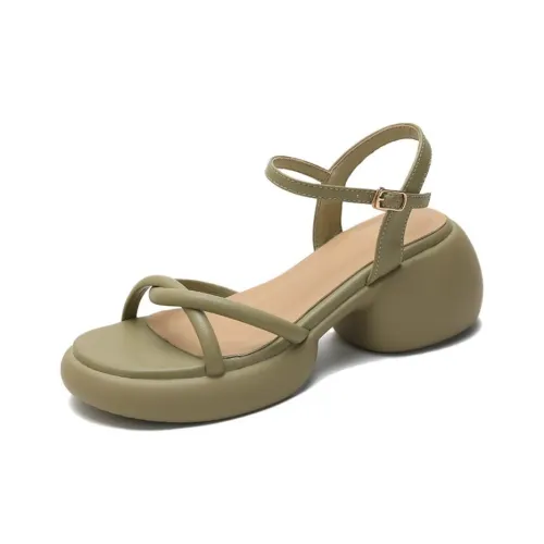 Than Than Me Roman Sandals Women's Green