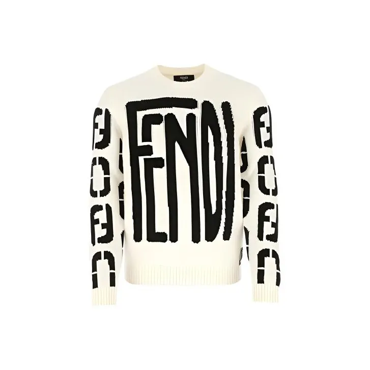FENDI Sweaters Men White-0