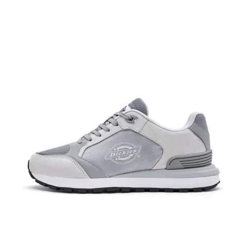 Dickies Wear resistant And Lightweight Low Top Casual Shoes Men's Light Gray