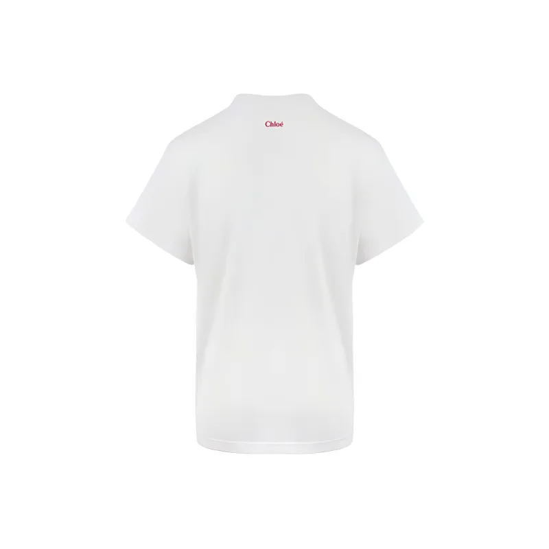 Chloé T Shirts Women's White-1