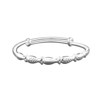 Silver Place 999 Fine Silver Bangles Kids'