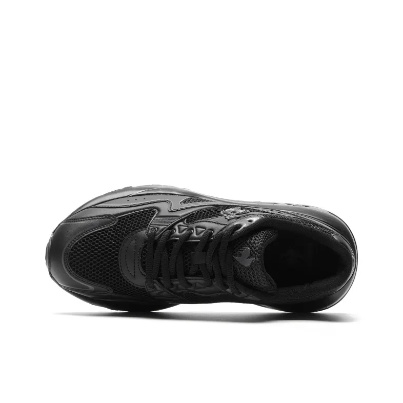 Le Coq Sportif LCS R890 Cushioning, Abrasion Resistant, And Resilient Properties Low Top Running Shoes Unisex Black-2
