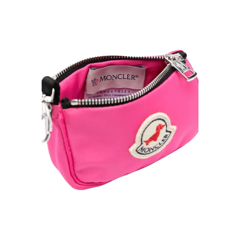 Moncler Nylon Clutch Unisex Bright Pink-4