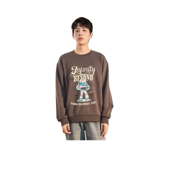 Tonlion Sweatshirts Men Charcoal Gray