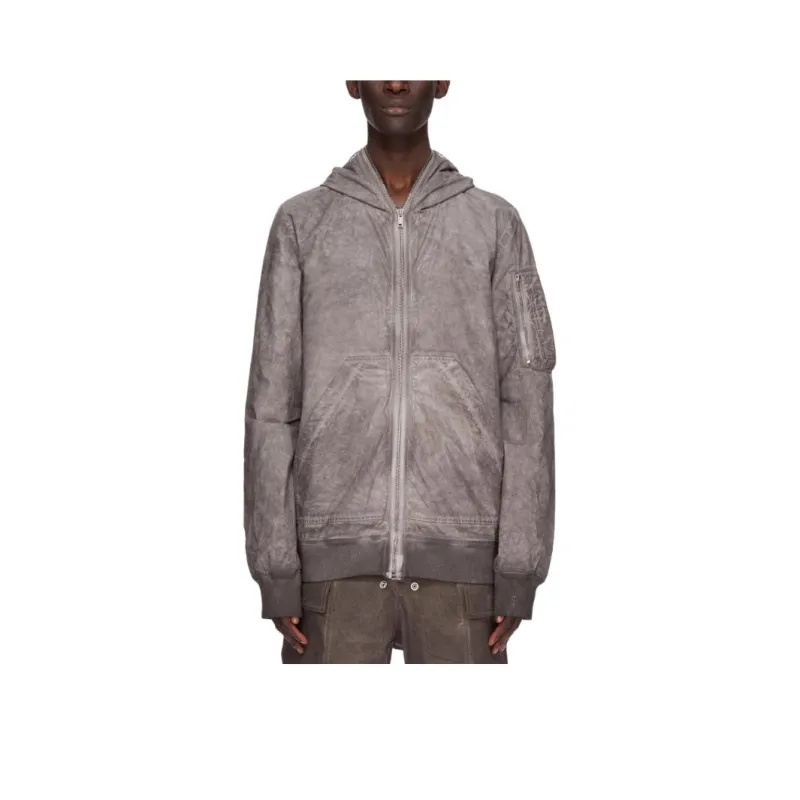 Rick Owens DRKSHDW Bomber Imbottito Gimp Flight Jacket-0