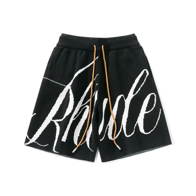 TESTUNG Fashion Casual Shorts Unisex Classic Black-0