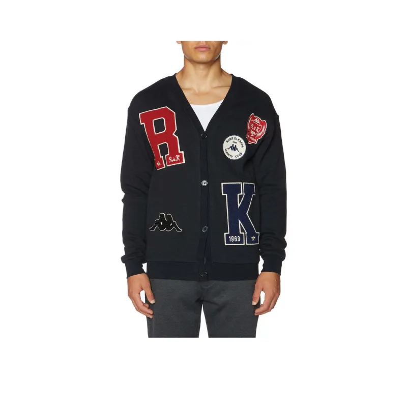 Kappa Robe Giovani Sea Cardigan Sweater Men's Black-0