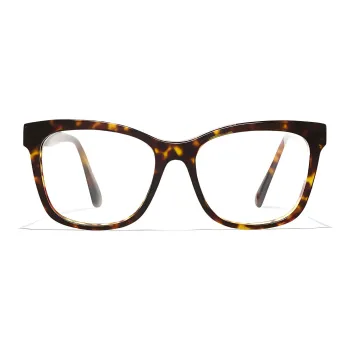 CHANEL Eyeglass Frames Women's Tortoiseshell