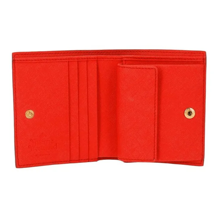 Vivienne Westwood Polyurethane Wallet Women's Red-3