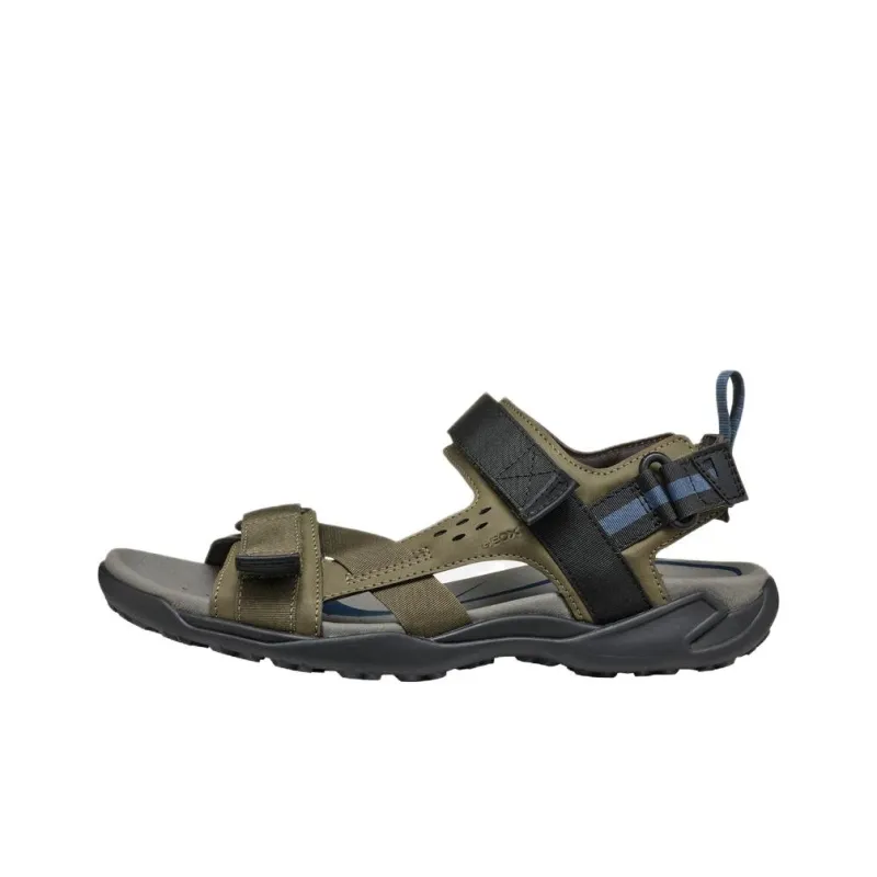 GEOX Terreno + Grip Beach Sandals Men's Army Green-0