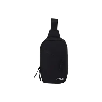 FILA Nylon Shoulder Bag, Crossbody Bag, Sling Bag Trumpets Unisex Black
