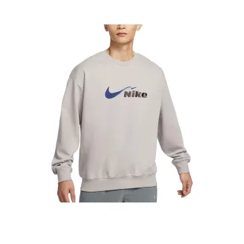 Nike Dri Fit Track Club Sweatshirt Men's Preppy Gray/Blue Cavity/Medium Size