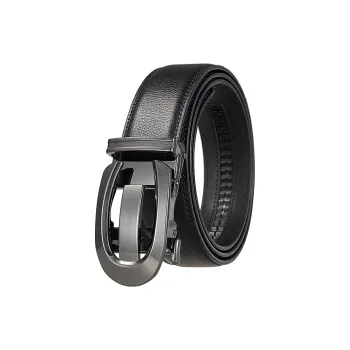 YUZHAOLIN Cow Leather Belts Men's Width 3.5CM