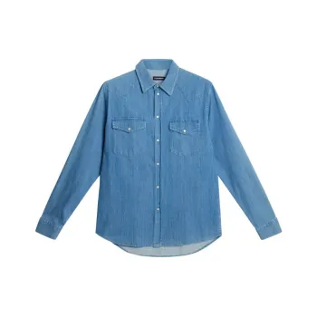 J.Lindeberg Shirt Men's Sapphire Blue