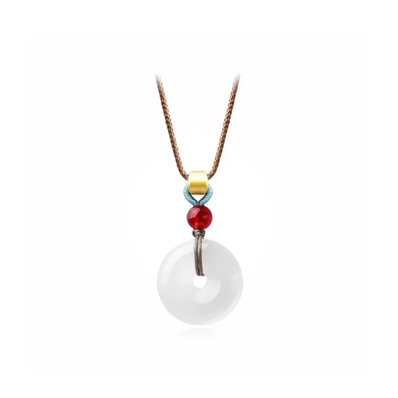 Ancient Jewelry Chalcedony Jade Necklaces Unisex-0