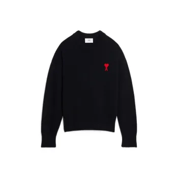 AMIPARIS Small A Heart Crew Knit