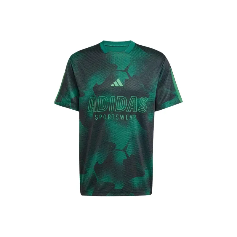 Adidas Sportswear T Shirt Men's Black Green-0