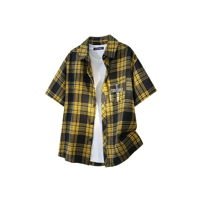FAX FOR FMACM Shirt Unisex Yellow Plaid-0