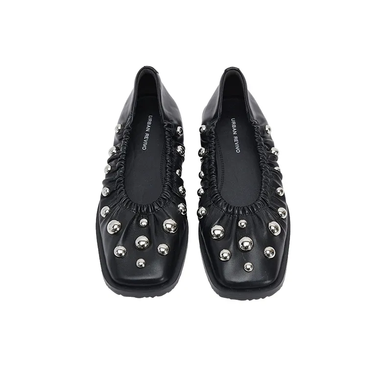 URBAN REVIVO Casual Single Shoes Women's Black-2