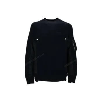 Sacai Sweaters Men Blue