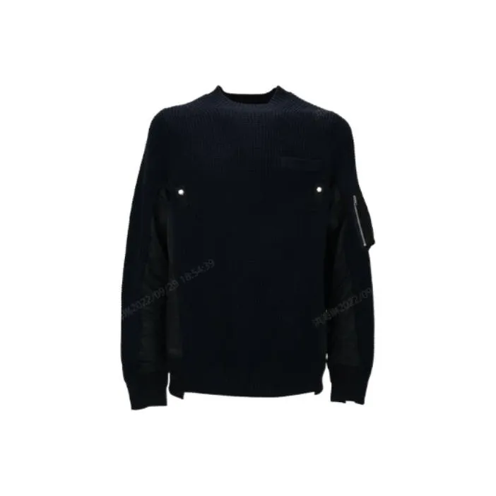 Sacai Sweaters Men Blue-0