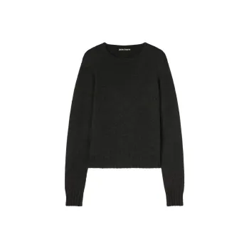 PALM ANGELS Curved logo Wool Sweater