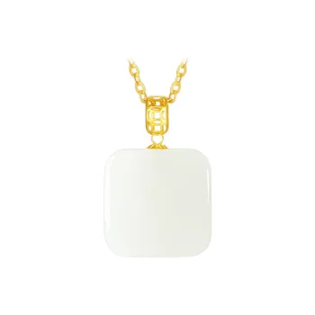 CHOW TAI SENG Hetian Jade Necklaces White Jade Women's