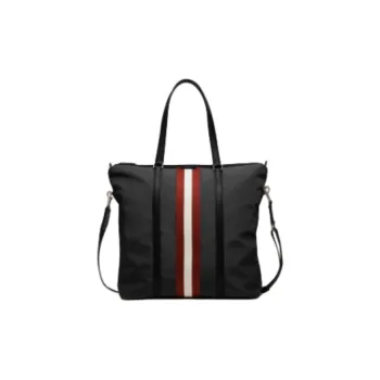 BALLY Code Fabric Briefcase Men's Black