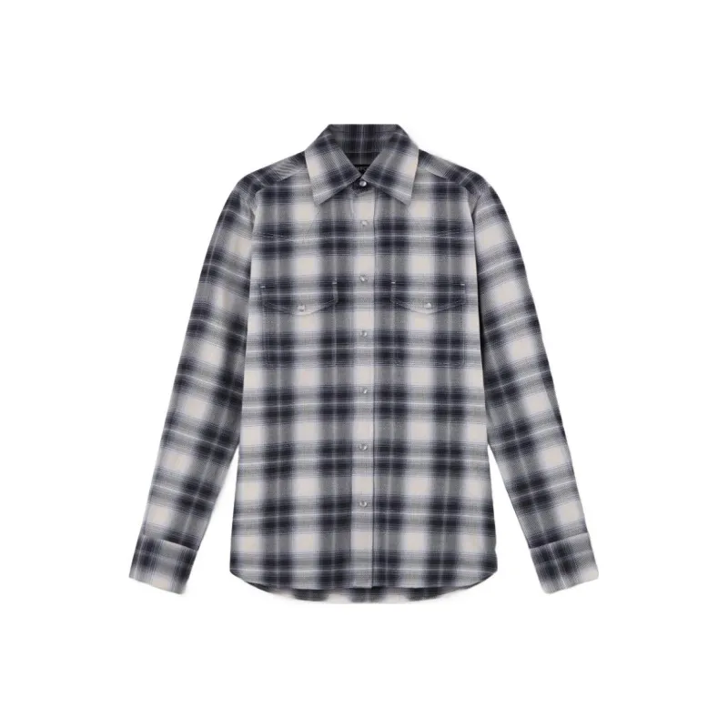 TOM FORD Shirt Men's Black White-0