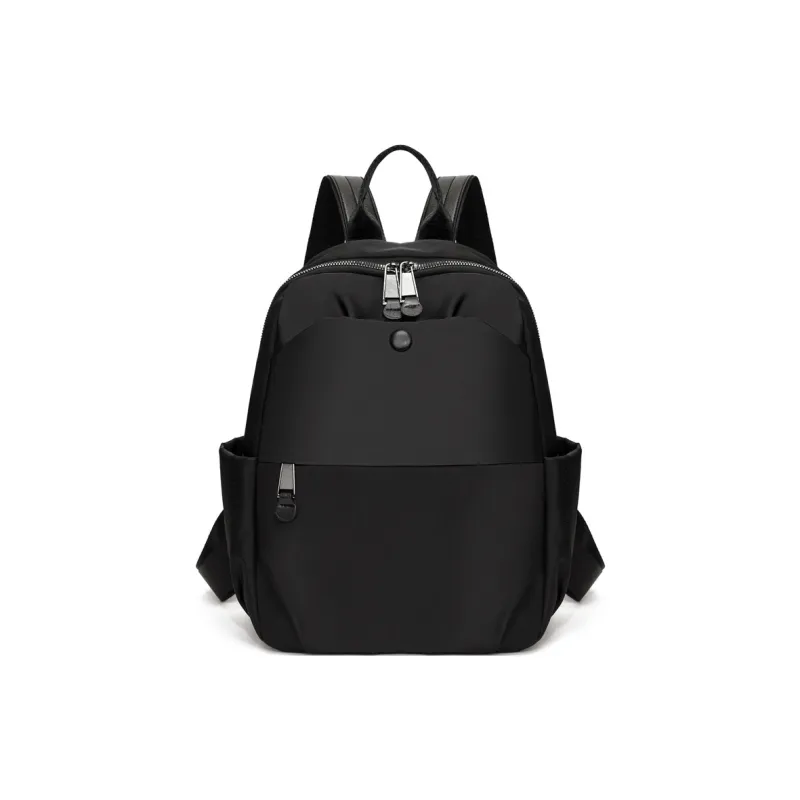 OURFUN Nylon Backpack Women's Ecru/Black/Purple/Khaki-3