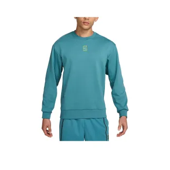Nike COURT HERITAGEDri-Fit Sweatshirt Men's Mineral Cyan/Faded Pine Green