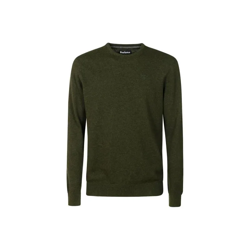 BARBOUR Logo Embroidered Crewneck Knitted Jumper-0