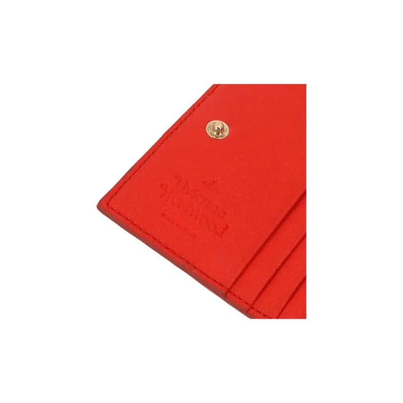 Vivienne Westwood Polyurethane Wallet Women's Red-5