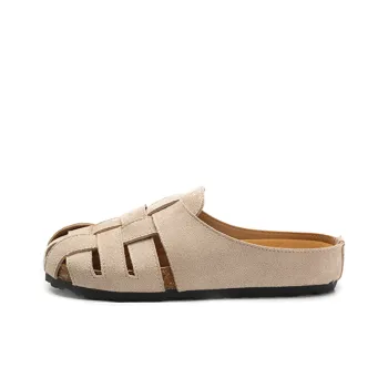 Zun'er Cut Out Woven Quiet Odor Resistant Closed Toe Slippers Women's