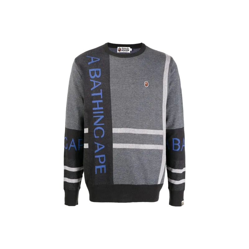 A BATHING APE Bape Sweaters Men Gray-0