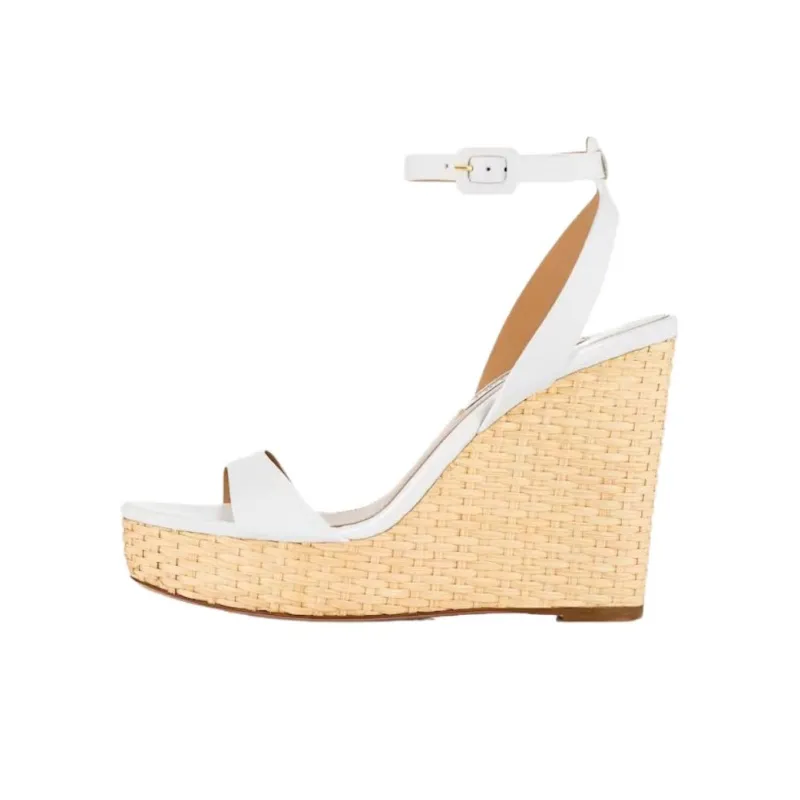 AQUAZZURA Sunseeker One Strap Sandals 11cm Women's White-0