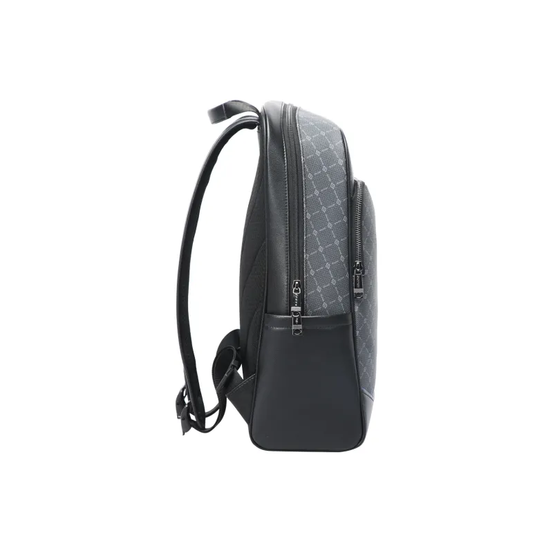 BOPAI PVC Polyvinyl Chloride Backpack Regular Men's Black Gray-2