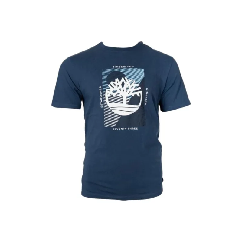 Timberland T Shirt Men's Dark Color Denim-0