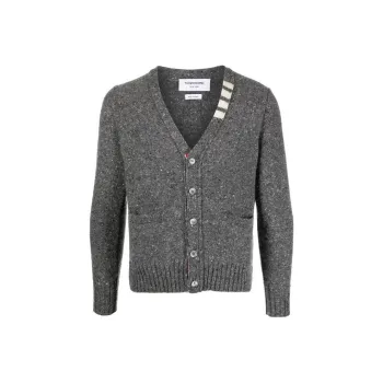 THOM BROWNE Stripe Detailed Buttoned Cardigan