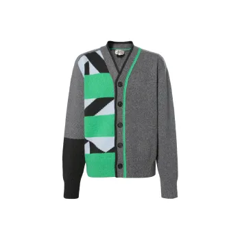 HERMES 2010s Rayures Tangram Cardigan
