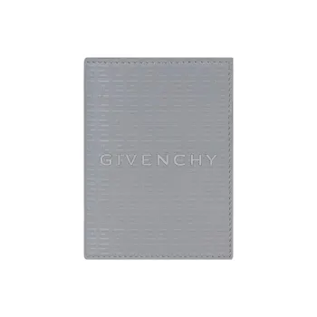 GIVENCHY 4G Calfskin Card Holder Micro Men's Light Gray