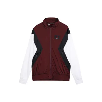 Jordan FLIGHT WARM UP Jacket Men's Brown White & Multicolor
