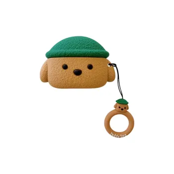 Wei Xin Compatibility With Apple AirPods 4/2/3/4th Generation/AirPods Pro/Pro 2 Silicone Teddy Dog Headphone Cases