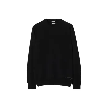 Burberry Logo embroidered Cashmere Jumper
