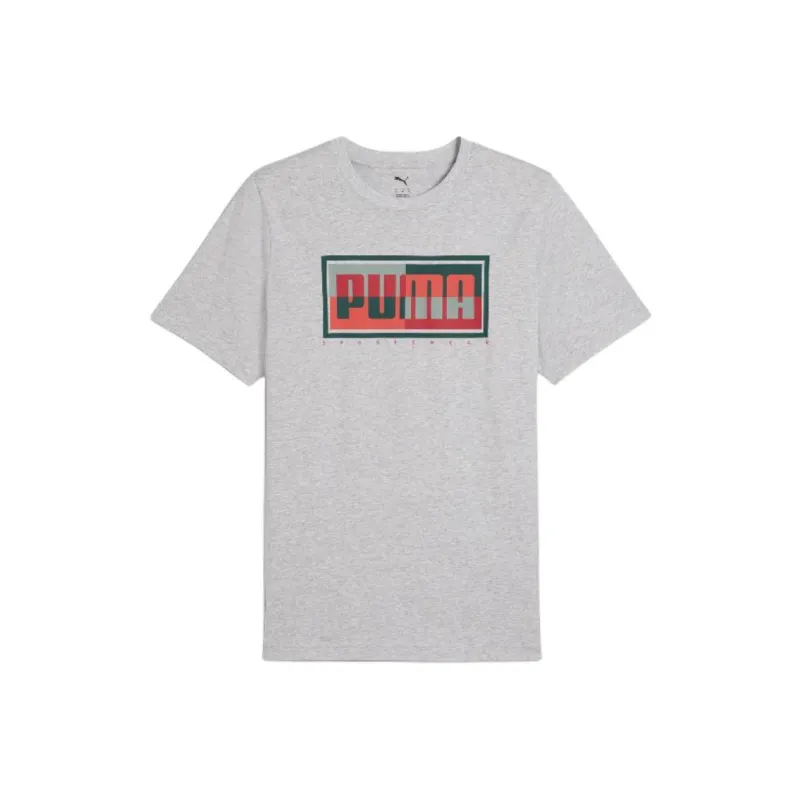 PUMA Sports Life Collection T Shirt Men's Gray-0