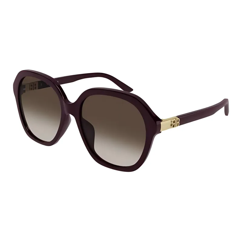 Balenciaga Irregular Shape Sunglasses Women's Brown-0