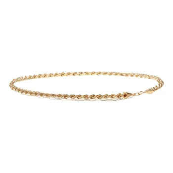 FERRAGAMO Solid Color Design Brass Other Belts Unisex Gold