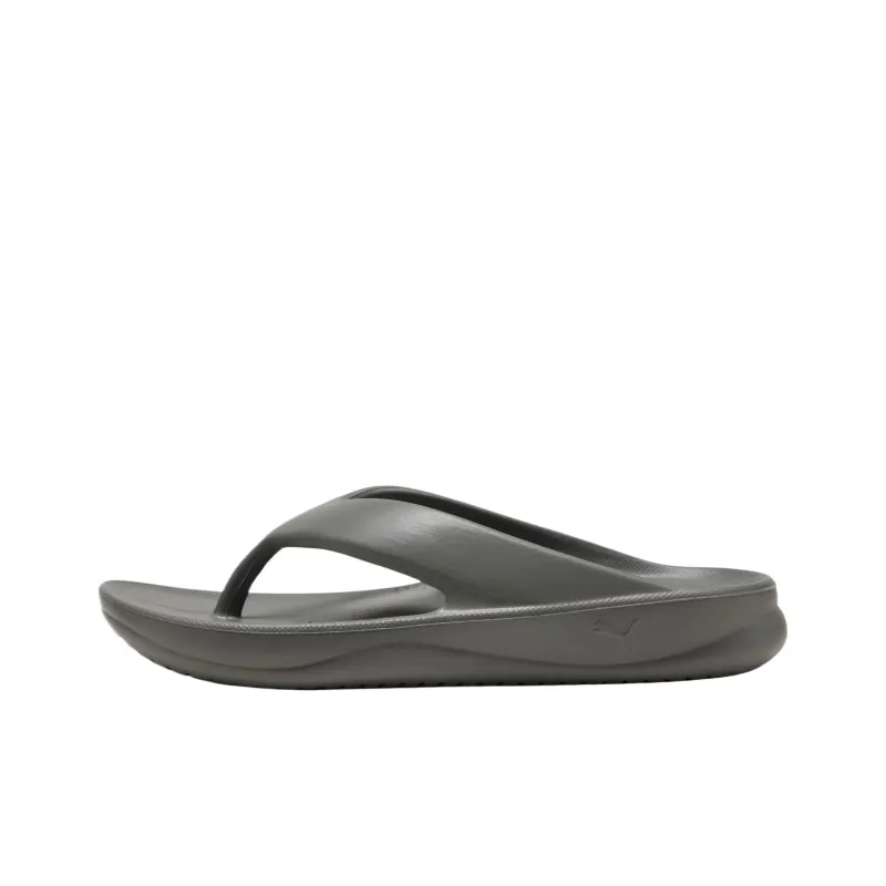 PUMA Wave Flip EVA Slip Resistant Flip Flops Unisex Cast Iron Black-0