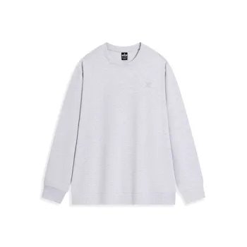 XTEP Crewneck Sweatshirt Men Light Heather Gray 7