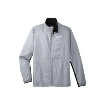 Brooks Jacket Men's Silver Gray/Black